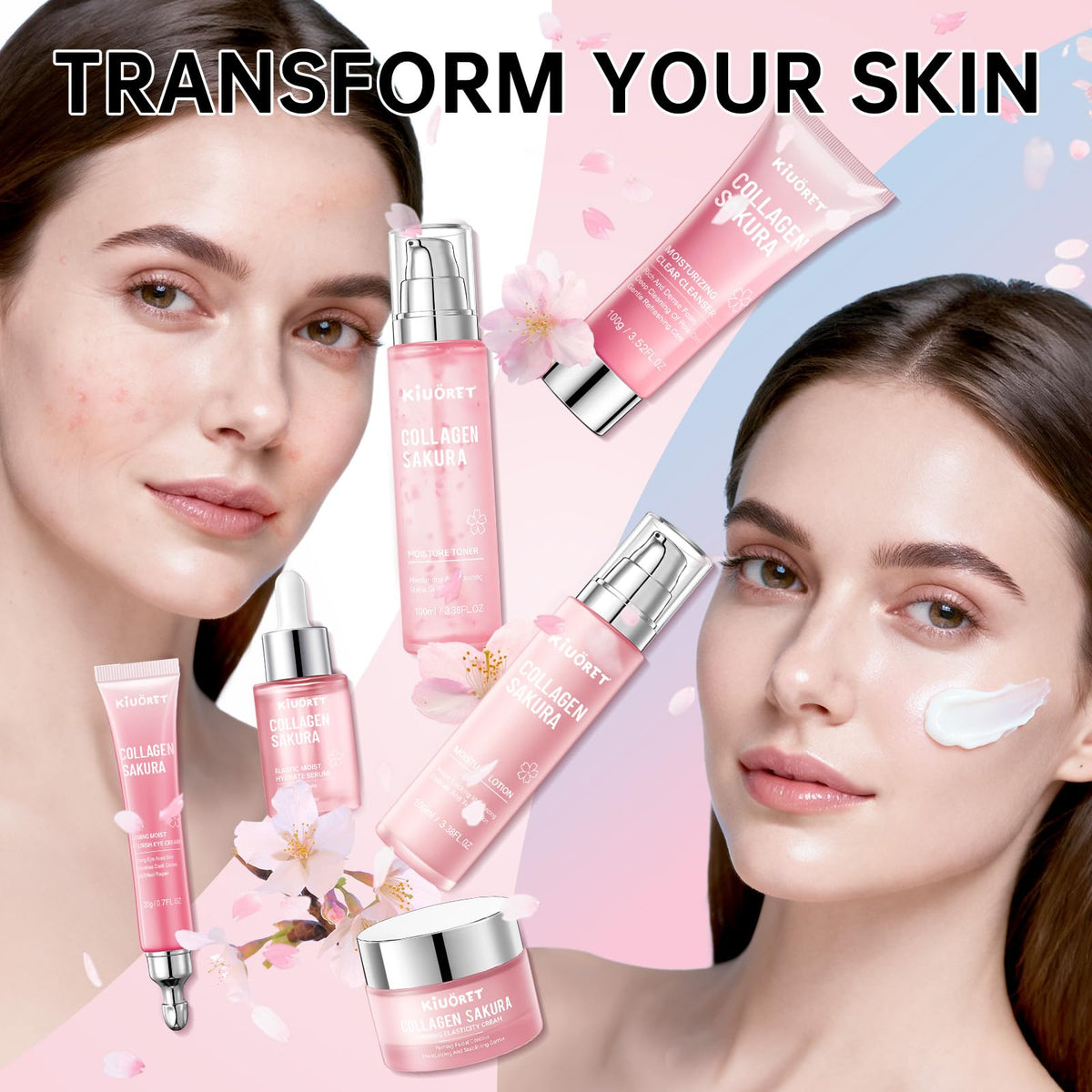 KIUORET eye cream tube focused on delicate under-eye smoothing benefits