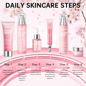 KIUORET full kit staged in bathroom for daily routine and cohesive results