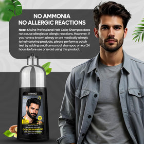 Kiwinz Professional ingredients shot with argan oil and keratin emphasizing nourishing benefits