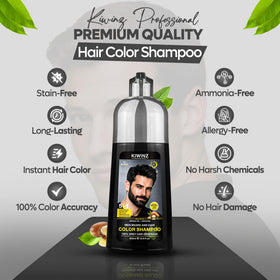 Kiwinz Professional shampoo pump detail highlighting easy dispensing for controlled application