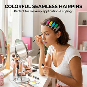 KJML DIY close-up of smooth toothless clip surface protects hair from creases