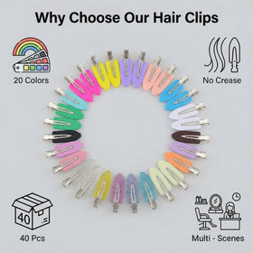 KJML DIY flat lay of colorful clips array offers organization and style options