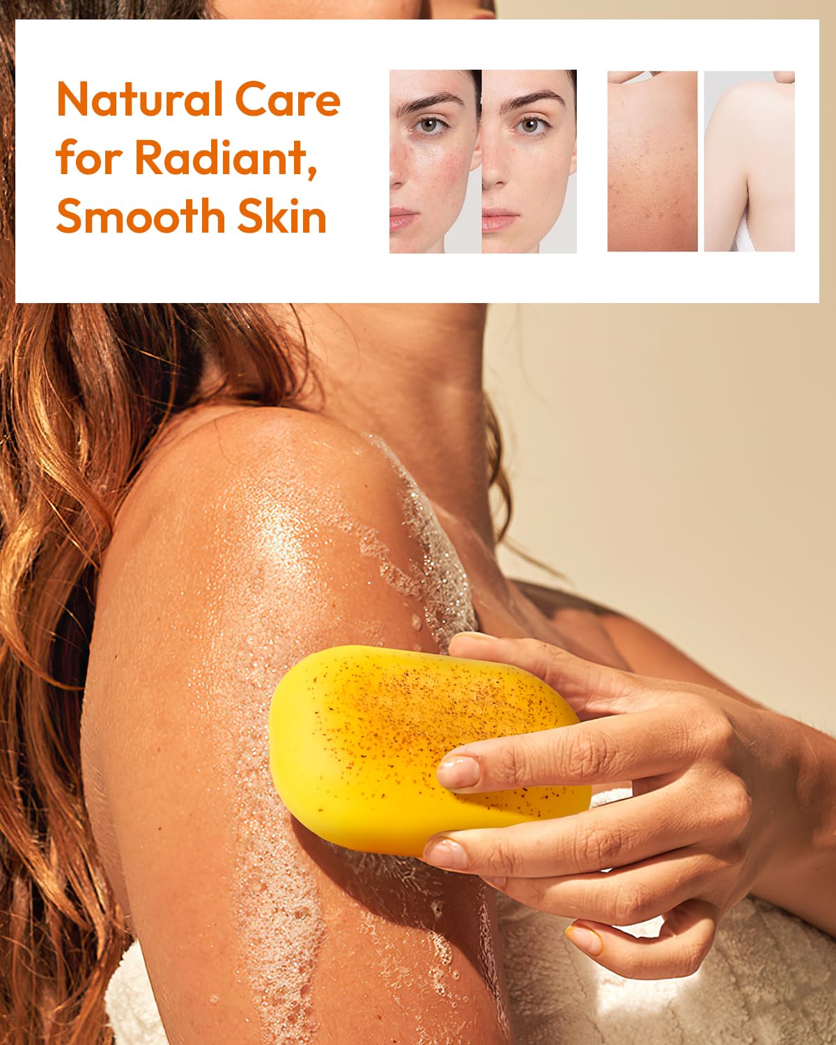 KlearBloom label close-up noting kojic acid, vitamin C and vegan certification
