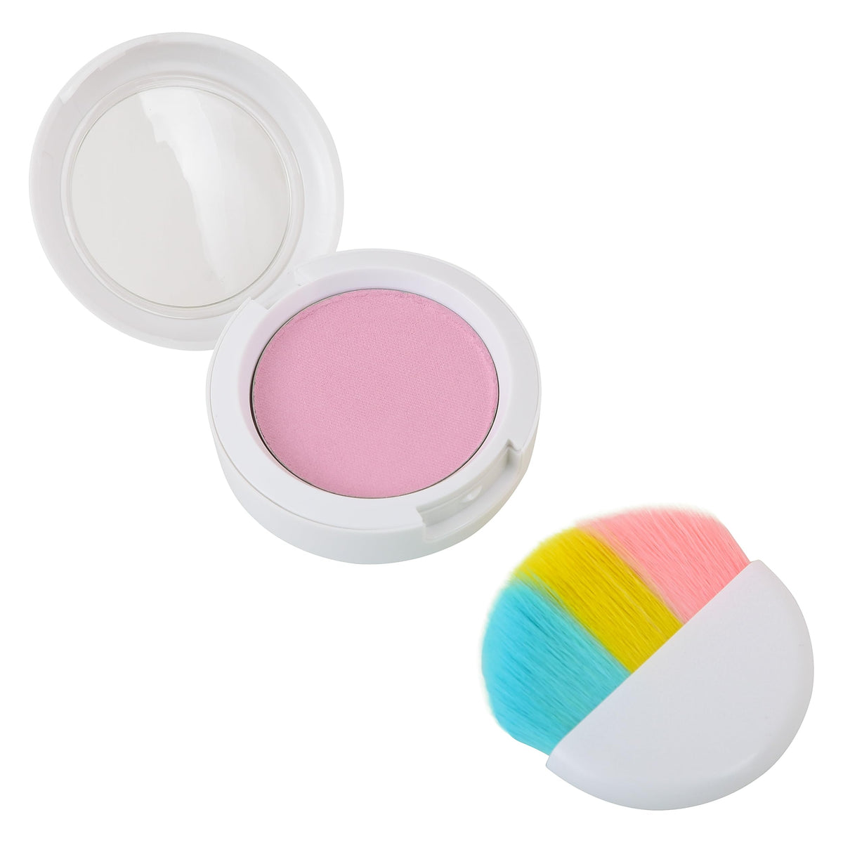 Klee Naturals rainbow brush and applicator tools arranged for easy use