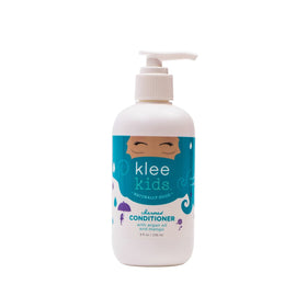 Klee Naturals shampoo and conditioner duo in bathroom scene for easy routine
