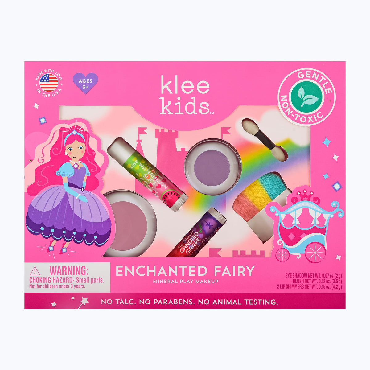 Klee Naturals front packaging showing Enchanted Fairy kit and gentle benefits