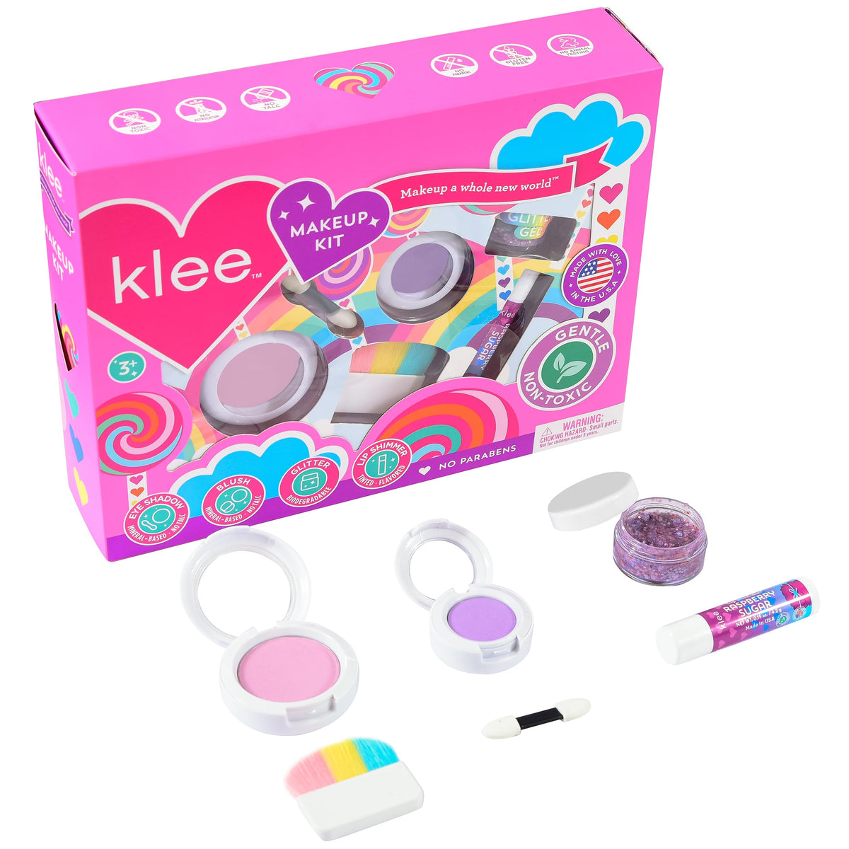 Klee Naturals eye shadow pan close-up highlighting smooth mineral pigment and blendability