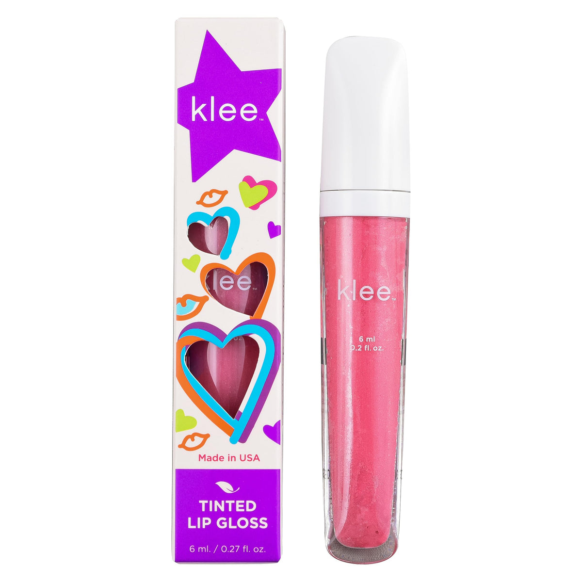Klee Naturals child wearing Tahoe Interlude showing natural tinted shine benefit