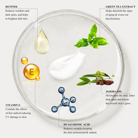 Kleem Organics cream paired with sunscreen for daytime protection benefit
