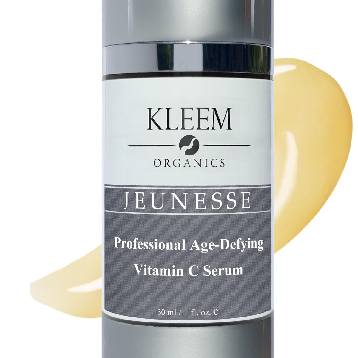 Kleem Organics front label on bottle showing product name and size benefits