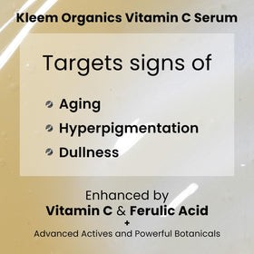 close-up of serum texture glistening to show lightweight hydration from Kleem Organics