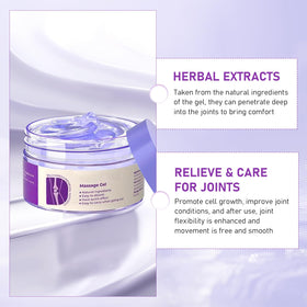 KLIFE purple gel texture in tube showing smooth non-greasy cream for quick absorption