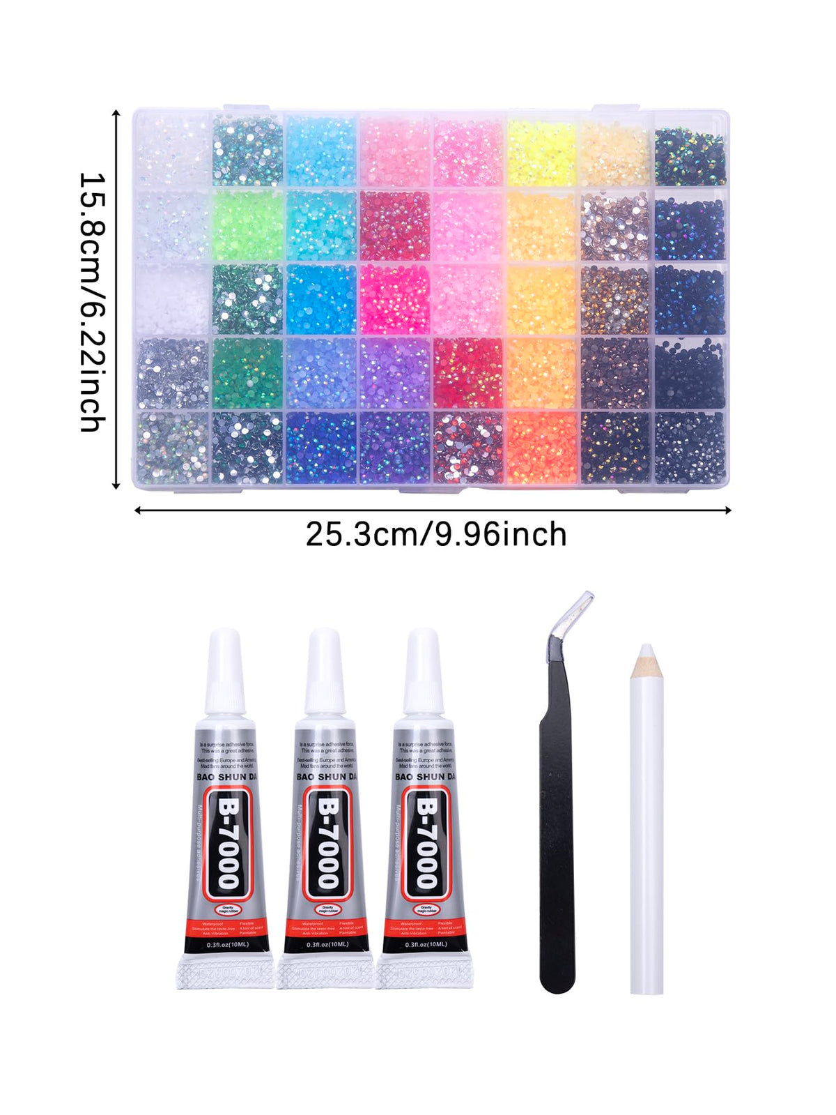Klimonla nail art using 3mm rhinestones highlighting detailed accents for manicure design