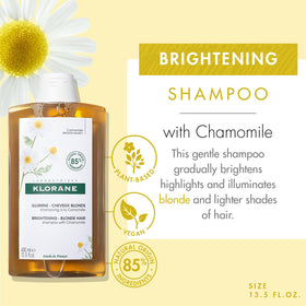 Klorane chamomile extract close-up highlighting natural brightening ingredient