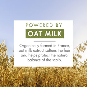Klorane oat milk ingredient close-up highlighting gentle plant-based formula