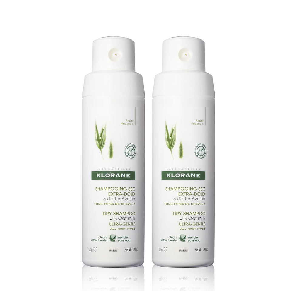 Klorane front packaging showing eco-friendly non-aerosol bottle and label benefit