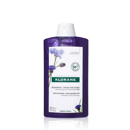 Klorane front bottle with centaury for tone-correcting benefit