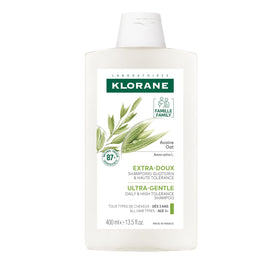 Klorane front packaging showing oat milk shampoo and gentle benefits