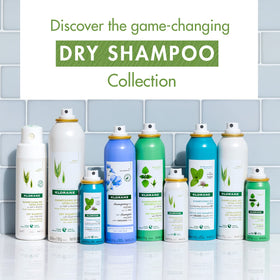Klorane lifestyle image woman using product after gym for refreshed hair
