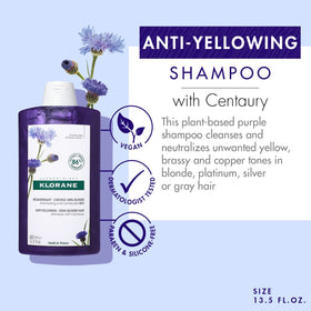 Klorane shampoo lavender foam texture showing gentle cleanse