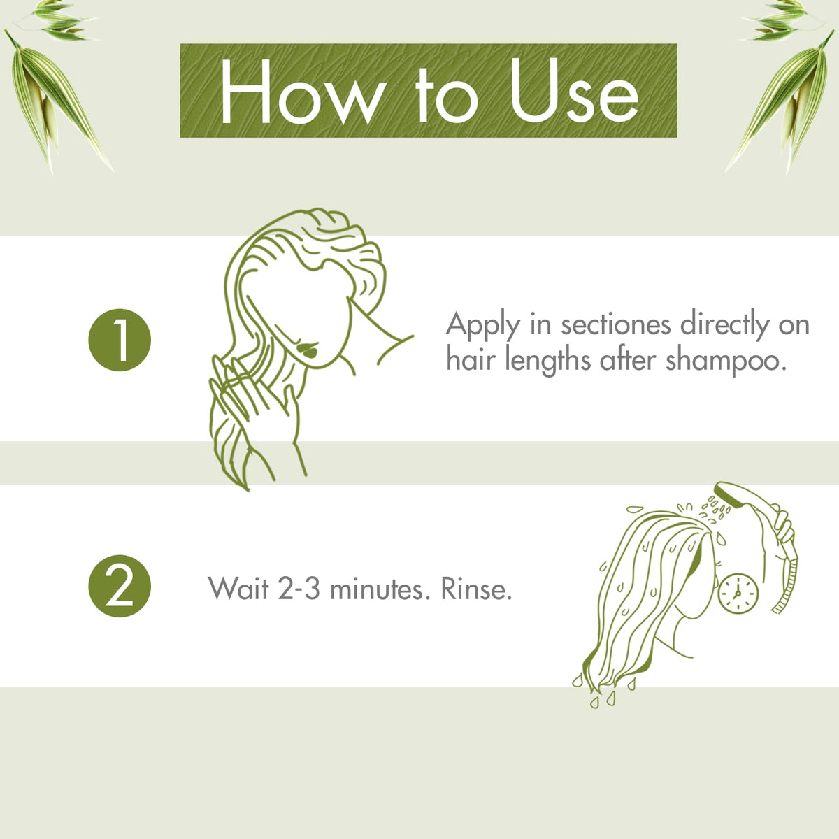 Klorane conditioner being poured onto hair strand showing smooth detangling benefit