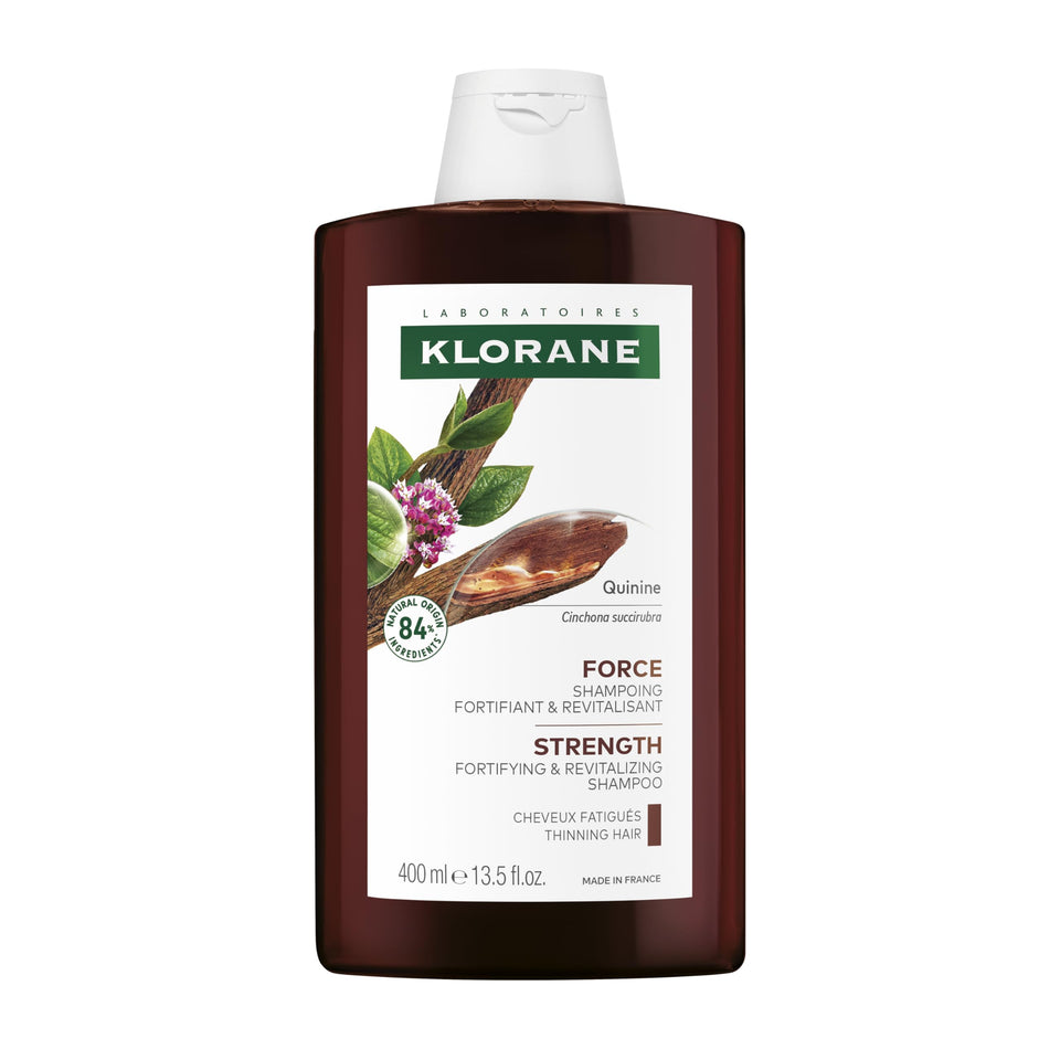 Klorane front bottle view showing label and size for easy recognition