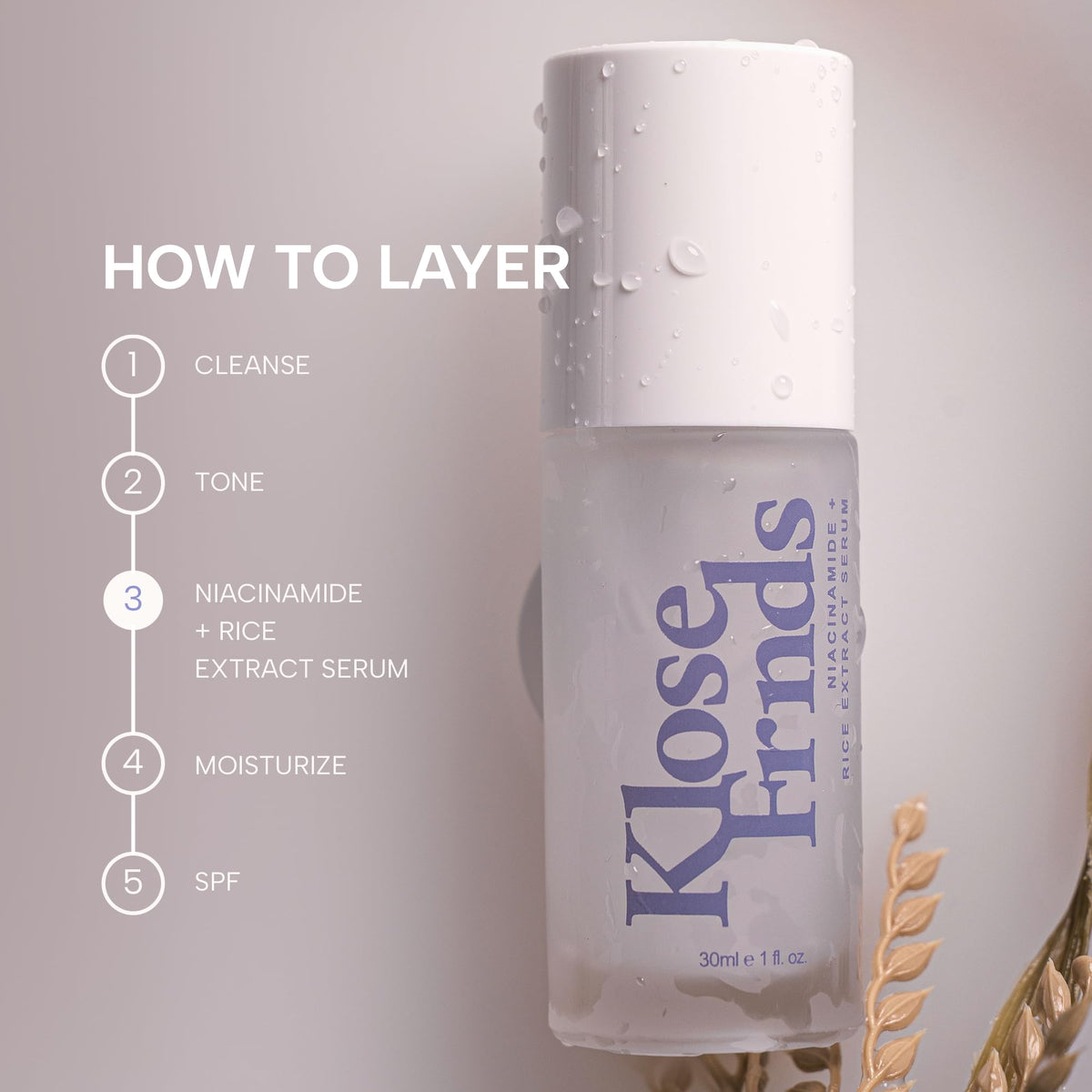 KLOSE FRNDS application on hand showing fast-absorbing finish and smooth skin benefit