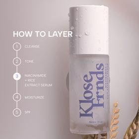 KLOSE FRNDS application on hand showing fast-absorbing finish and smooth skin benefit