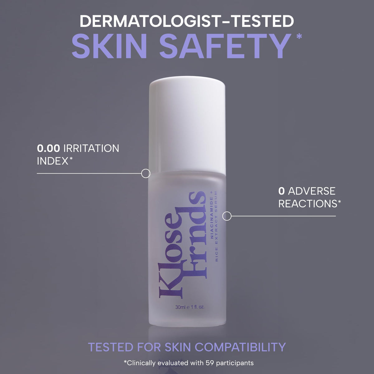 KLOSE FRNDS pump dispensing serum demonstrating easy control and minimal waste benefit