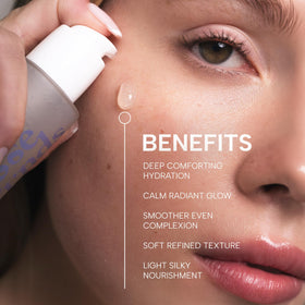 KLOSE FRNDS serum texture close-up highlighting lightweight silky absorption benefit