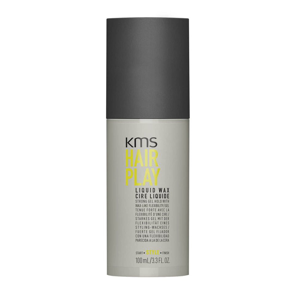 KMS front bottle view showing product and clear branding for styling control