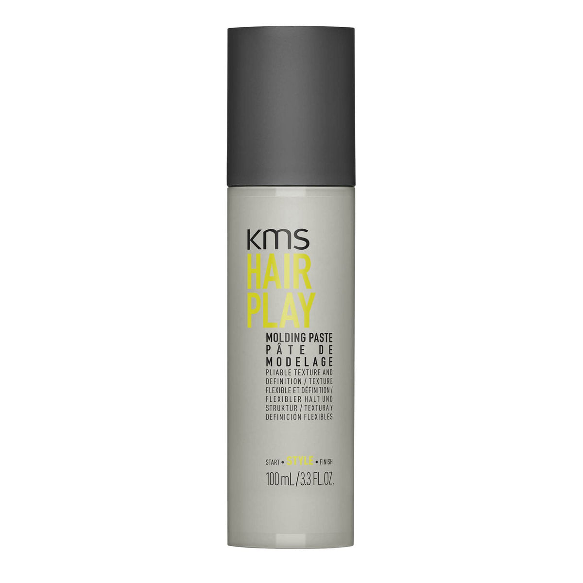 KMS front jar showing product packaging and clear styling purpose