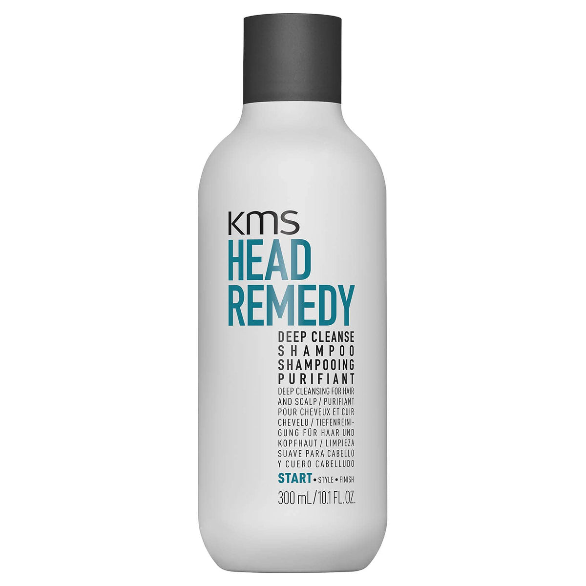 KMS front packaging showing bottle and clear product benefit