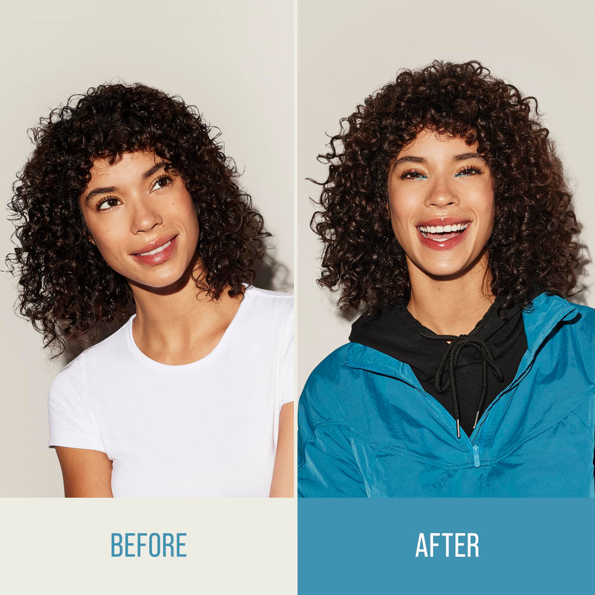 KMS MoistRepair applied to wet hair in shower showing gentle cleansing and conditioning