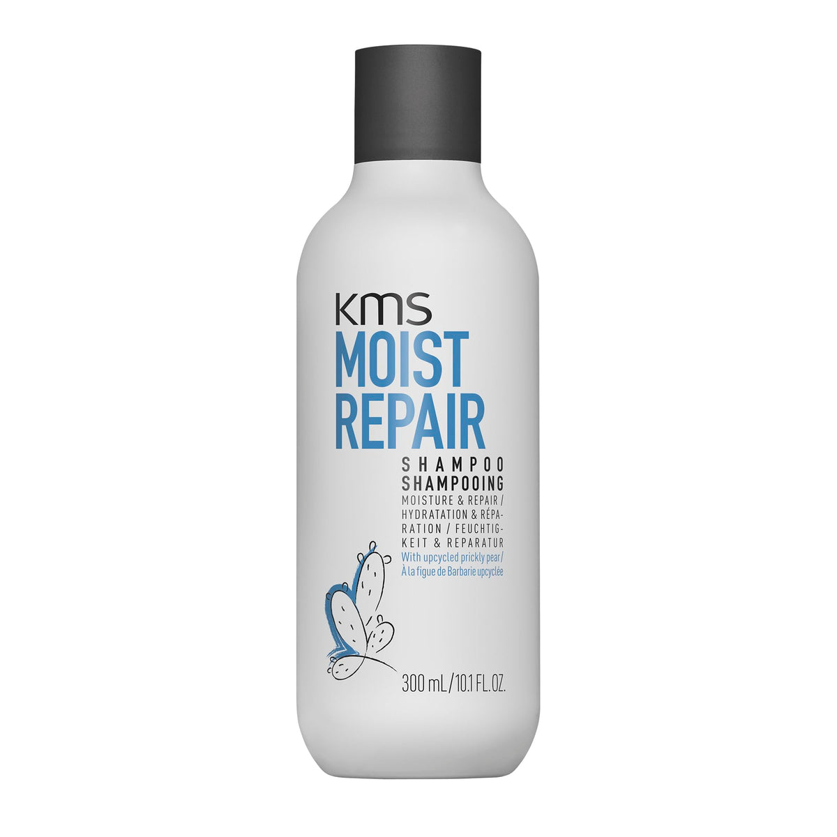 KMS front bottle display showing clean hydrating packaging and benefits
