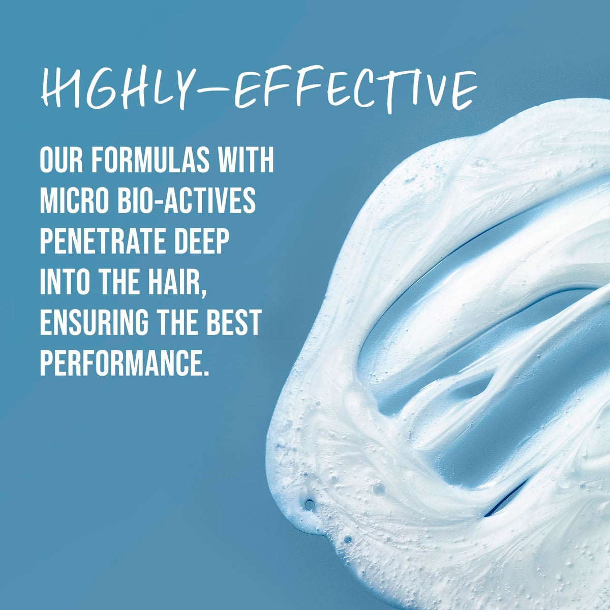 KMS MoistRepair creamy foam texture close-up demonstrating rich, hydrating lather