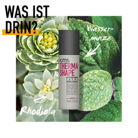 KMS Thermashape applied to towel-damp hair for easier styling