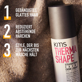 KMS Thermashape used during blow-dry to reduce heat passes