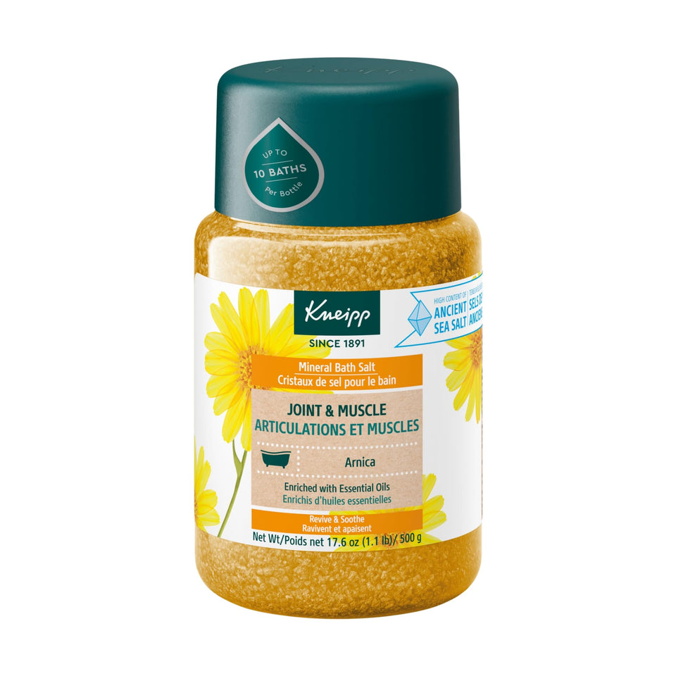 Kneipp front packaging showing jar and branding, highlighting natural mineral benefits
