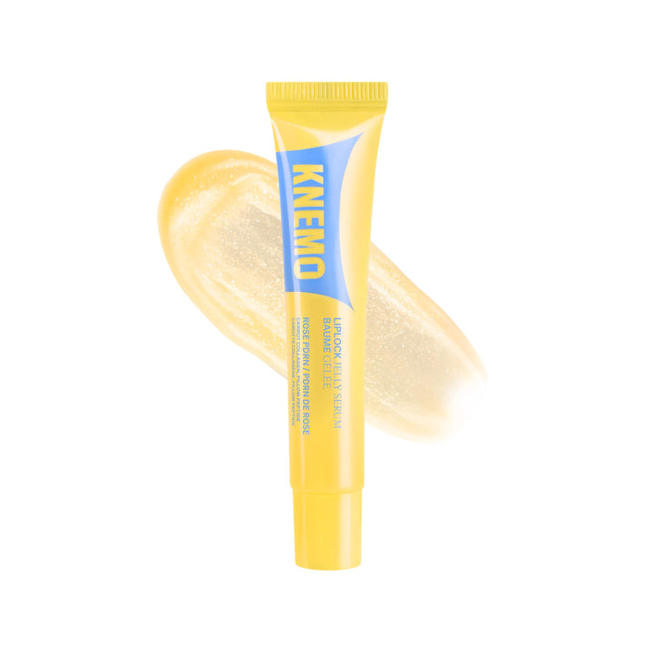 KNEMO front packaging showing lemon custard shade and glossy finish benefit