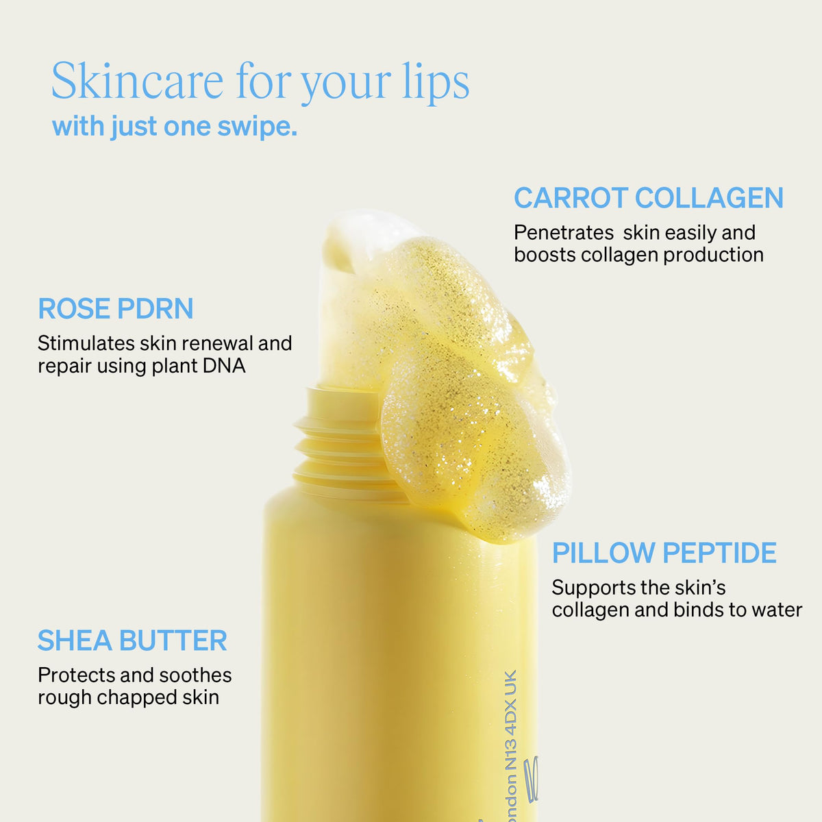 KNEMO texture swatches on skin showing buildable tint and moisturizing sheen