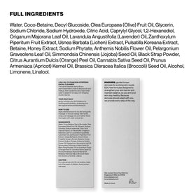 Knours oil-to-foam texture on fingers demonstrating easy emulsification benefit