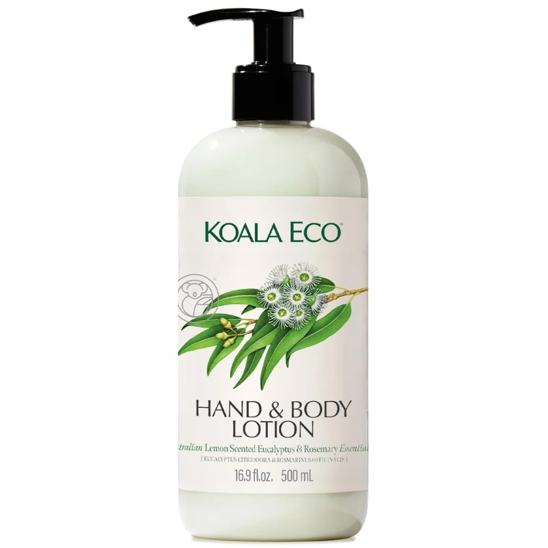 Koala Eco lotion front bottle showing label and recycled-bottle benefit