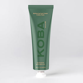 KOBA cream texture close-up showing rich non-greasy finish to demonstrate moisturization