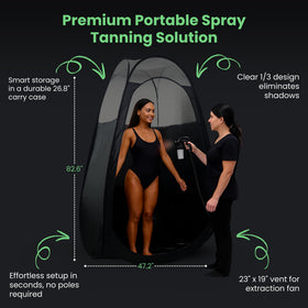 KOBBTAN folded in carry case for compact transport and easy storage