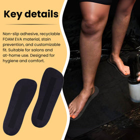 KOBBTAN pads applied in salon demonstrating hygienic protection during spray tanning
