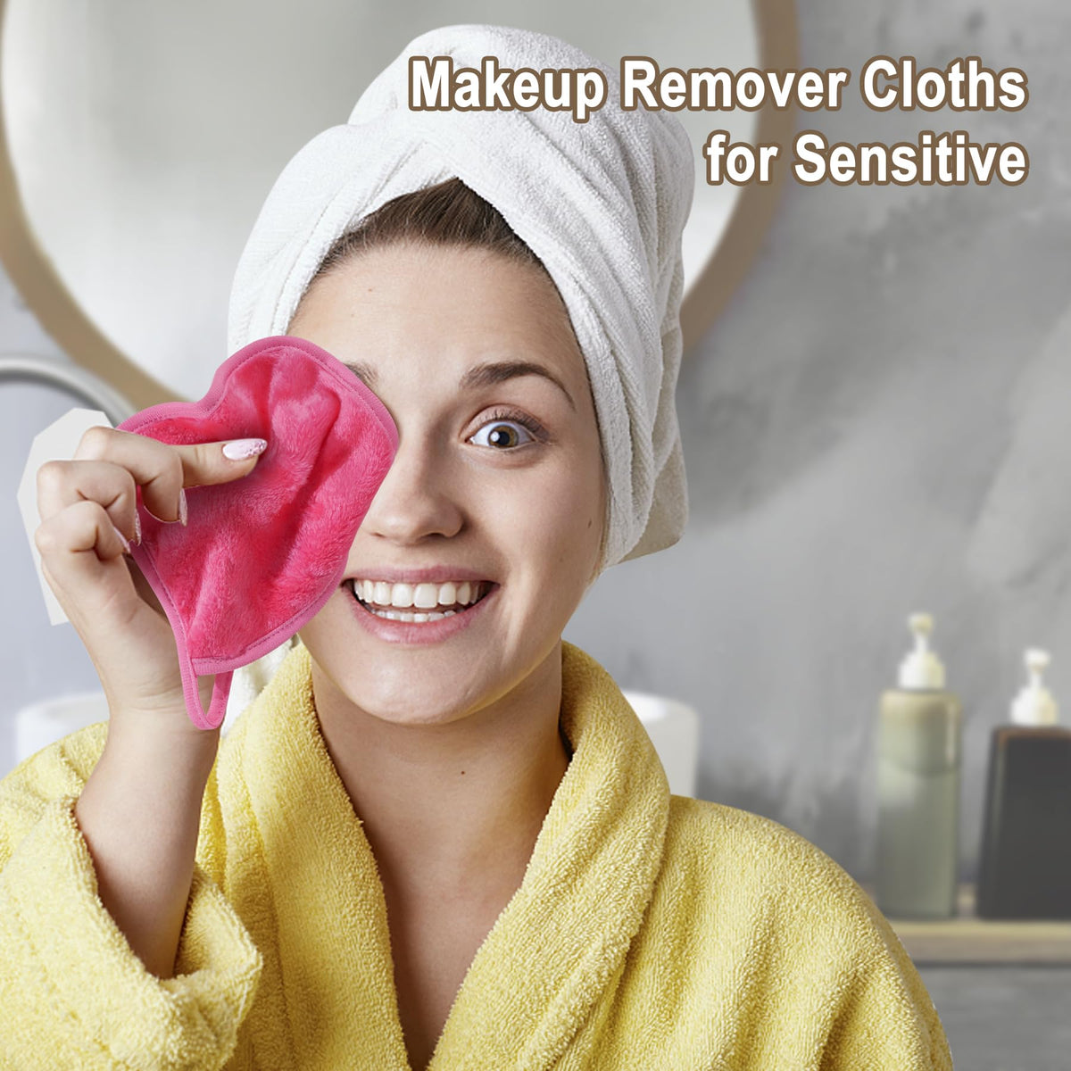 KODAMO close-up of microfiber texture for gentle makeup removal