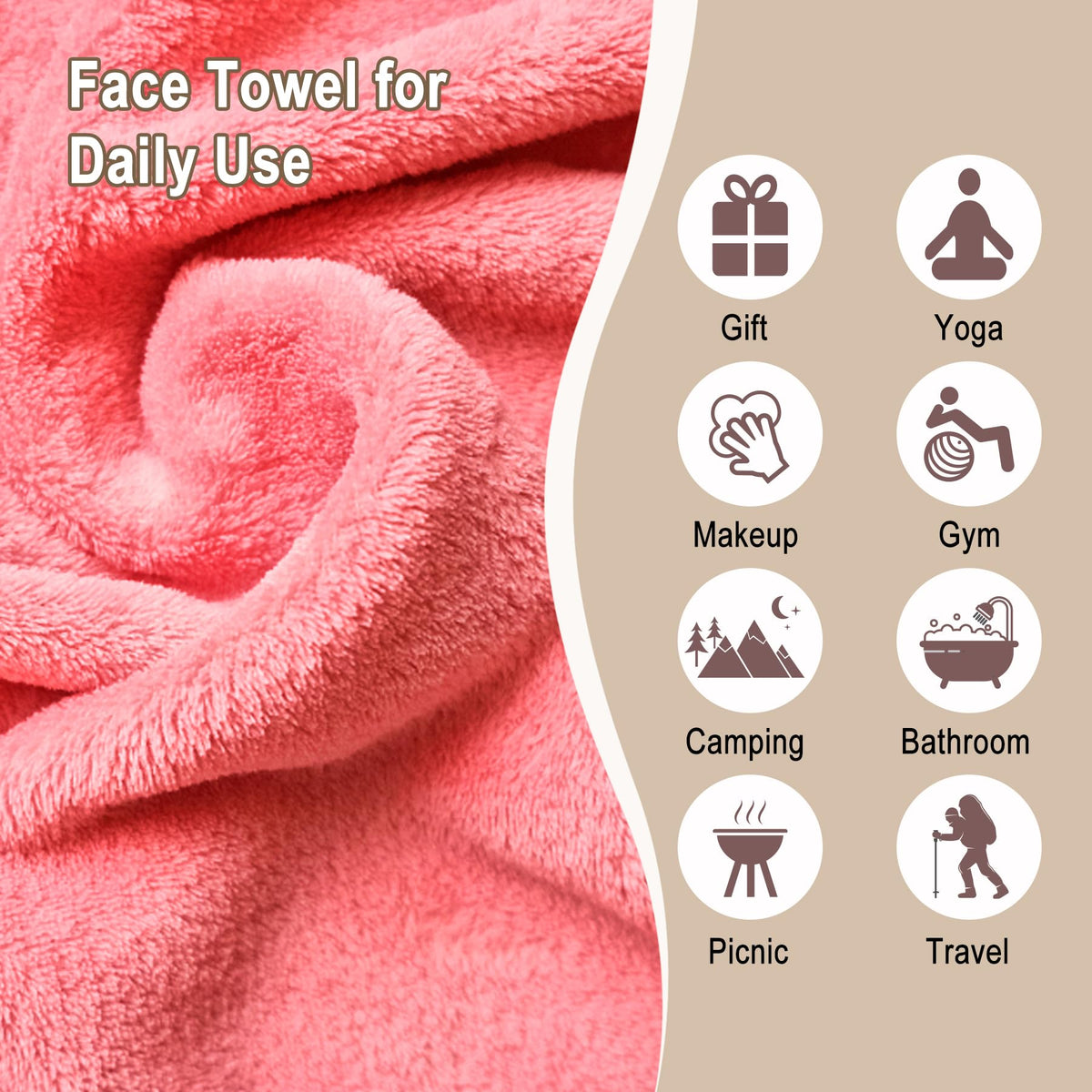 KODAMO cloth removing eye makeup gently with only water