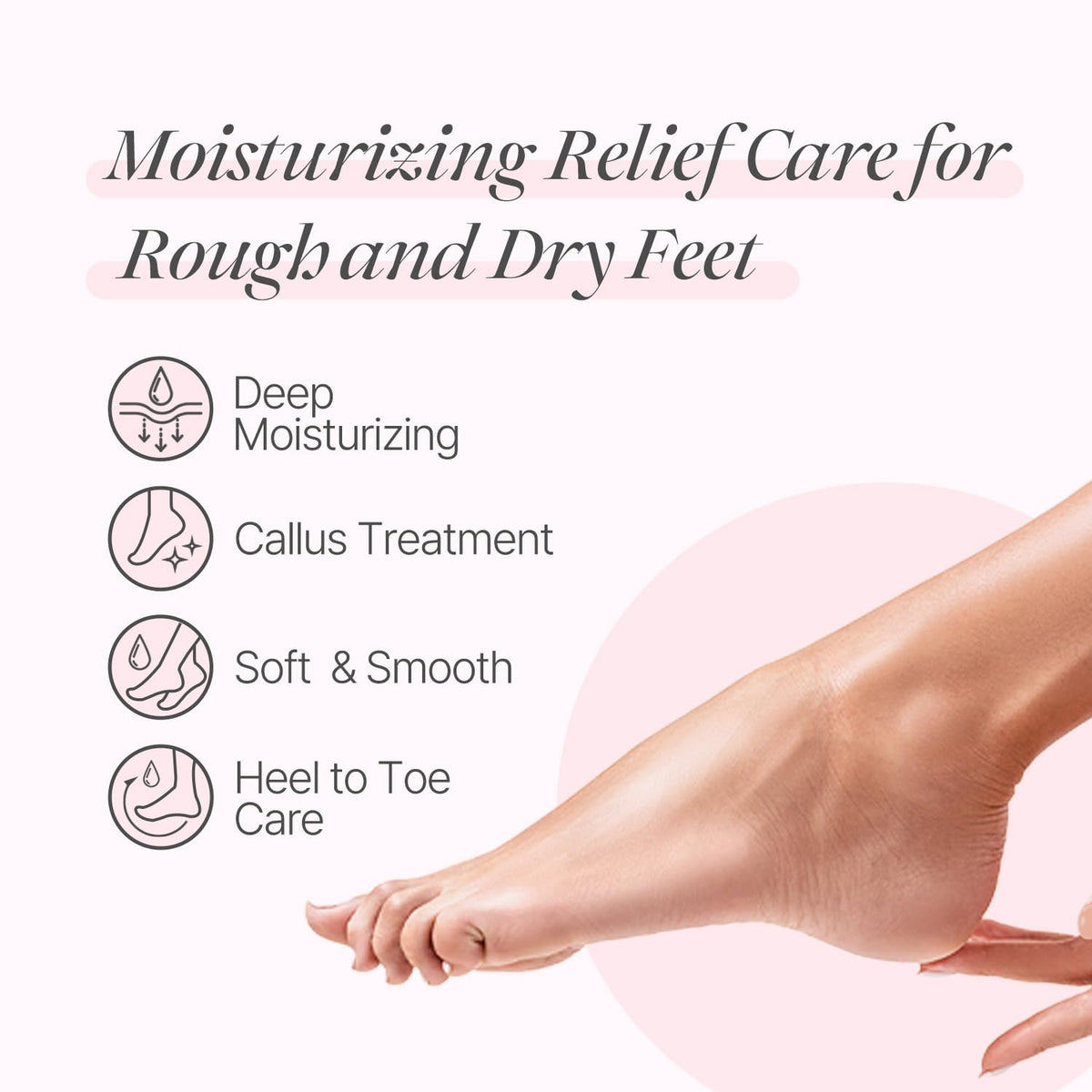 Koelf opened sock revealing creamy rose soufflé essence for soft feet