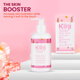 Koji White in bathroom routine setting for convenient use